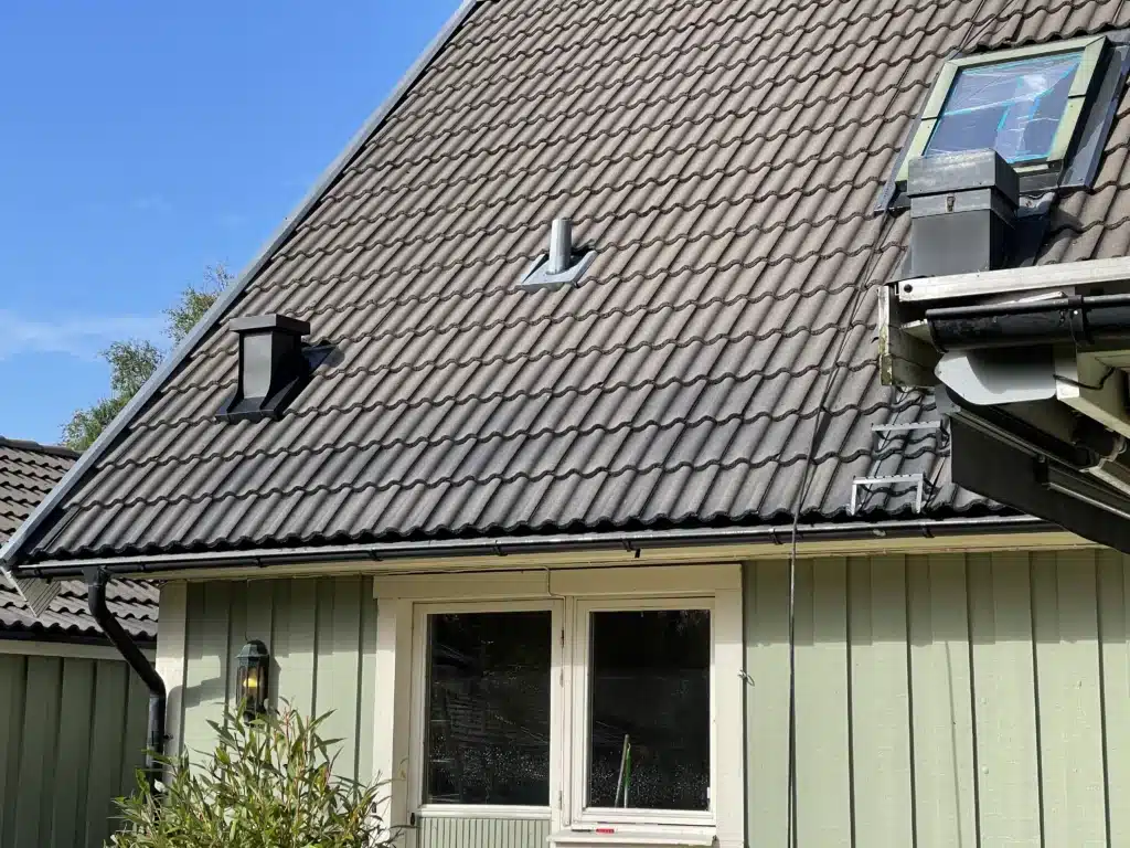 takmalning trahus 3